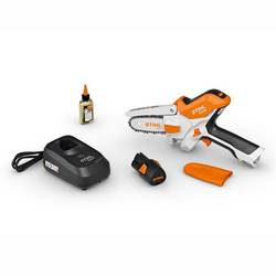 STIHL akkuoksasahasetti GTA 20 sis. AS2 ja laturi